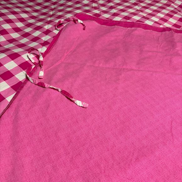 Lief! Girls' Pink Gingham Reversable Twin Duvet‎ Cover - Picture 5 of 9